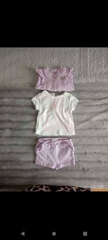 Ensemble Lila à paillettes Minnie