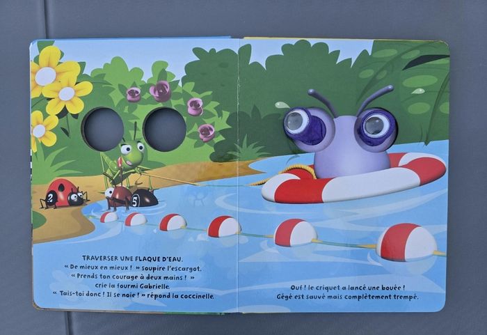 Piccolia : livre marionnette Gégé l'escargot - photo numéro 3