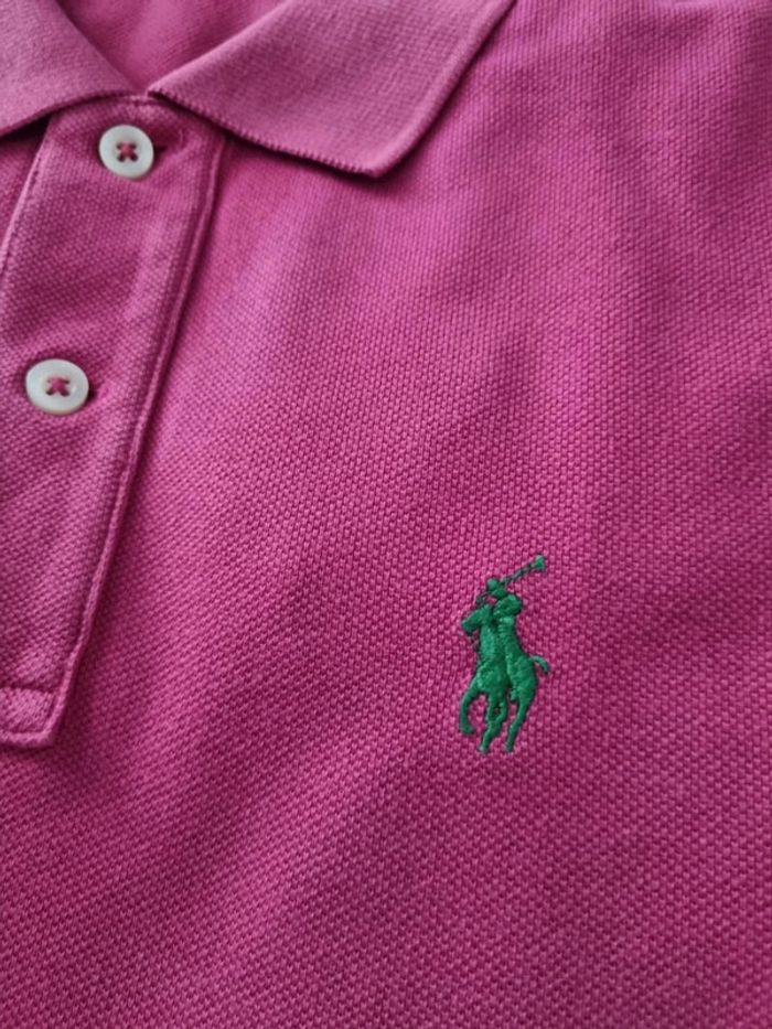 Polo manche courte Ralph Lauren Rose, M/38 Femmes - photo numéro 4