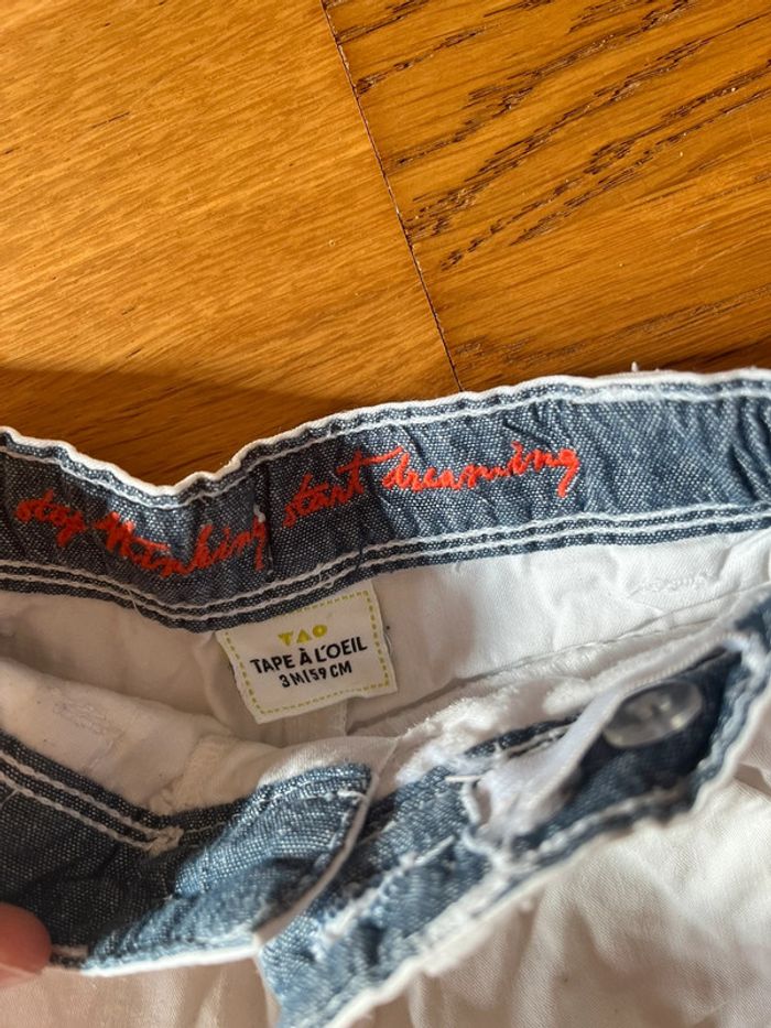 Pantalon blanc 3mois - photo numéro 3
