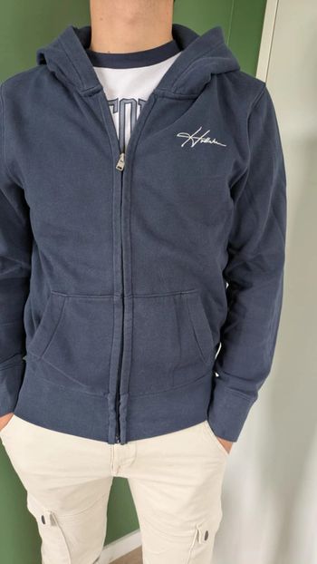 Veste/Sweat à capuche avec zip Hollister bleu marine