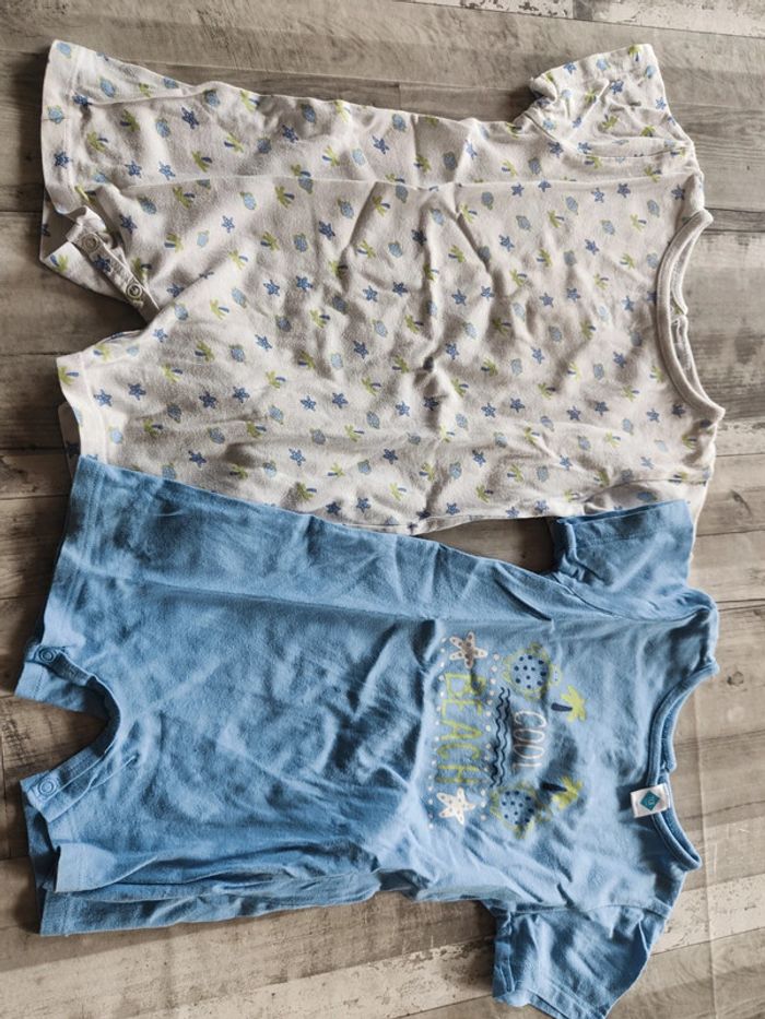 Lot de 2 combi-shorts 12 mois