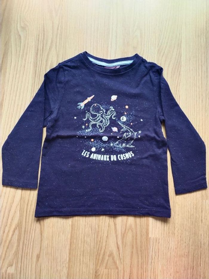 Sweat léger bleu Animeaux du cosmos Sergent Major