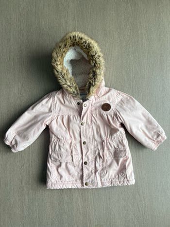 Manteau fille rose
