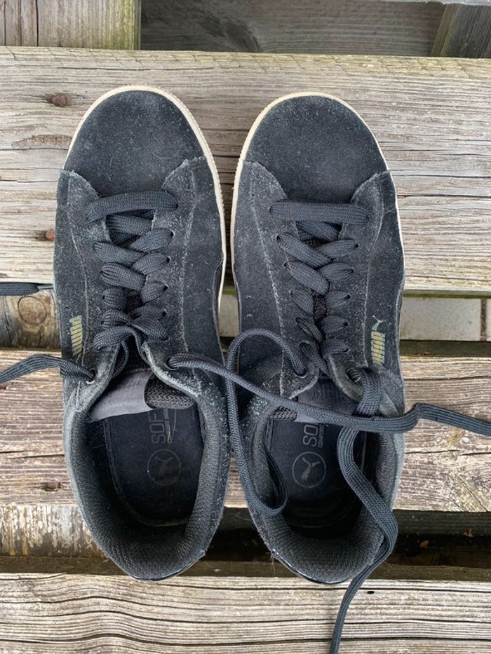 Chaussures Puma noire daim T37 - photo numéro 2
