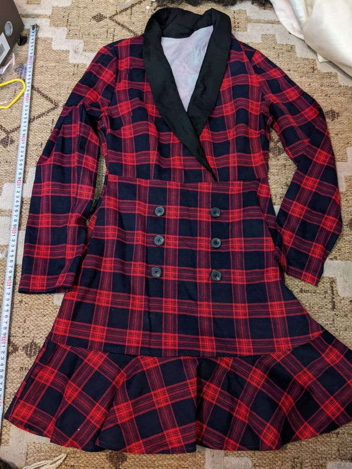 Robe ete neuve carreaux ms collections taille 36 - photo numéro 3