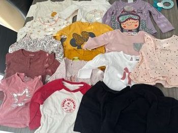 Lot - 15 TEE shirt manche longues - 6 mois