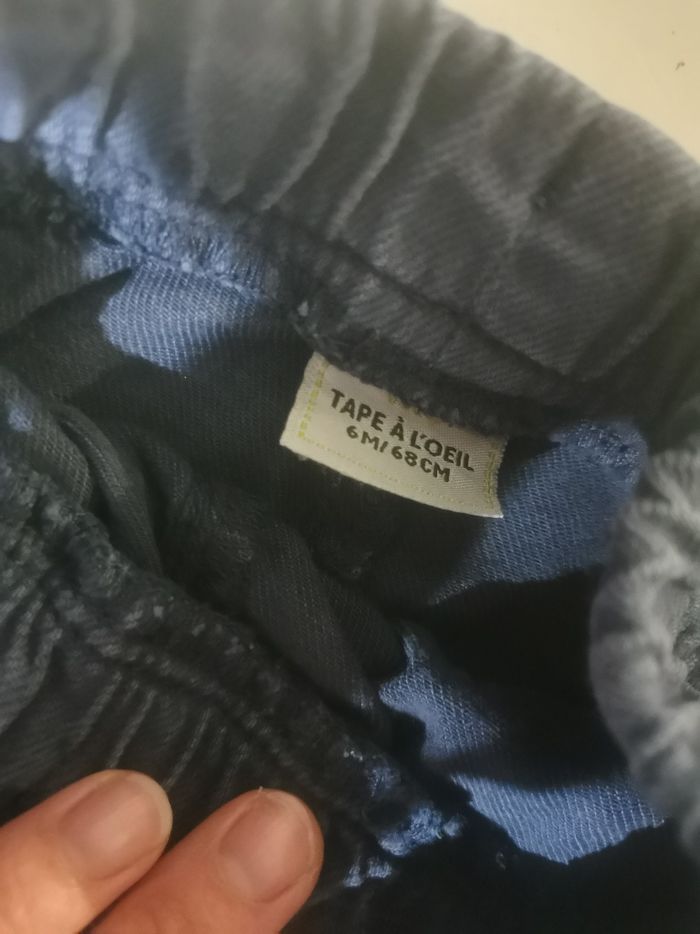 Lot de 2 pantalons TAPE À L'ŒIL  6 mois - photo numéro 3
