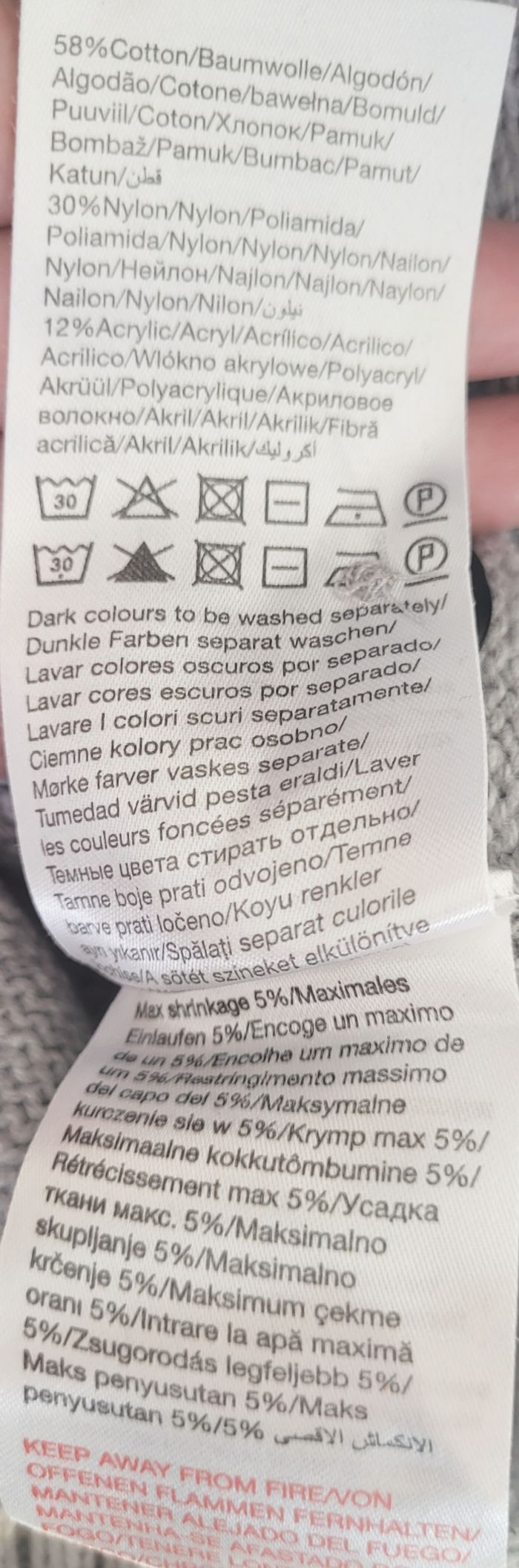 Cardigan épais gris et bleu marine marque Name It - photo numéro 7