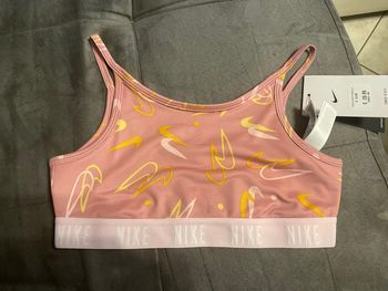 Brassière de sport Nike M rose/jaune/orange neuve