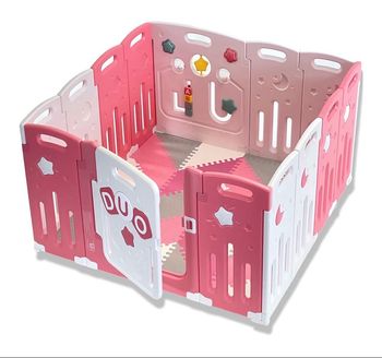 Parc pour bébé Venture All Stars DUO Lite Rose/Blanc