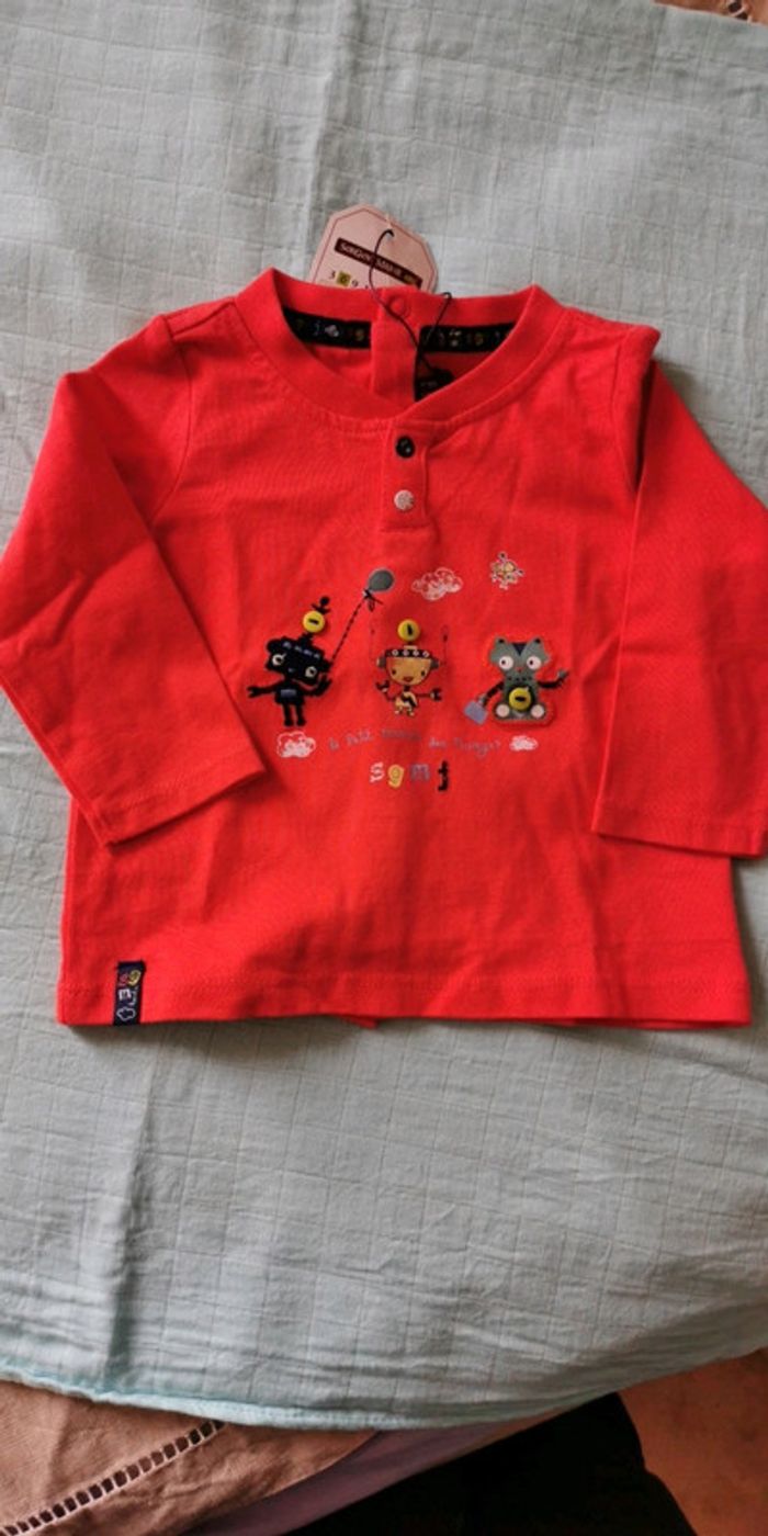 Tee shirt ml Sergent Major 6 mois
