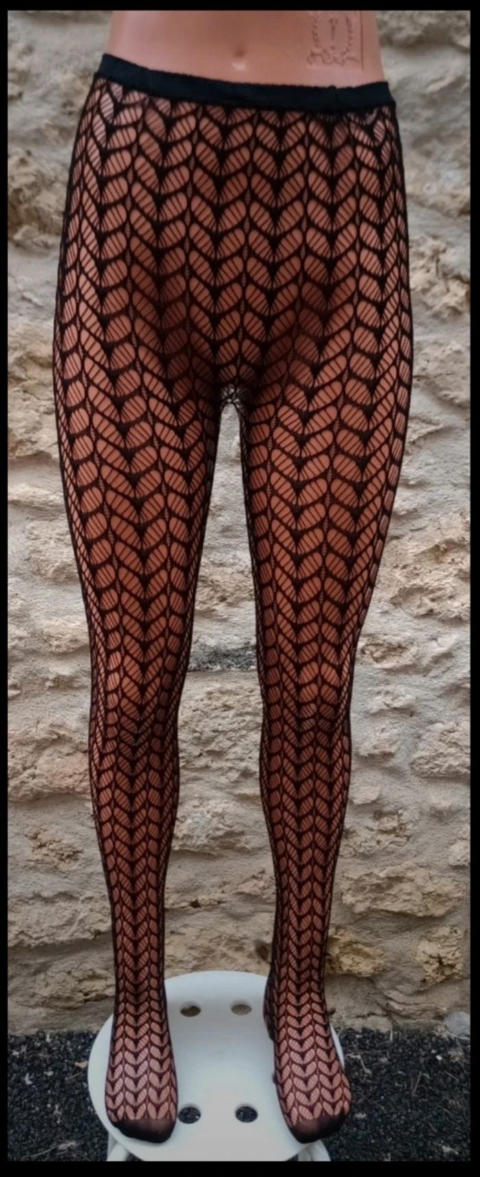 Collant résille motif fantaisie - photo numéro 2