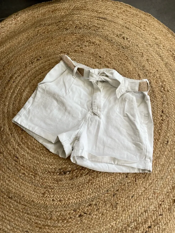 Short en jean blanc - photo numéro 2