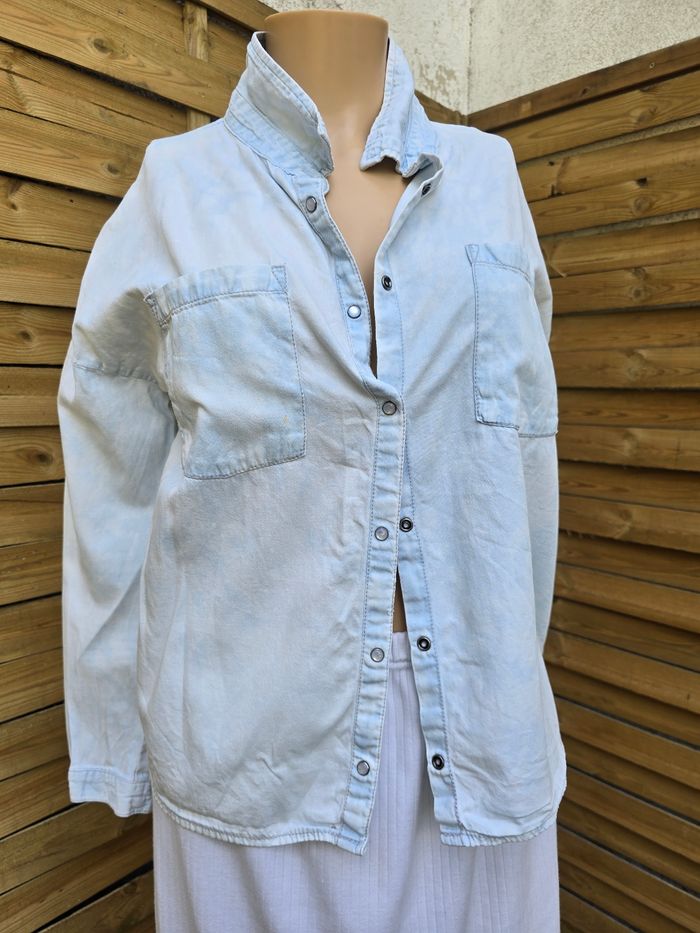 Chemise en jeans nuage 🍒y2k vintage années 2000🍒taille unique - photo numéro 2