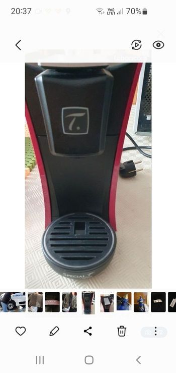 machine à thé DELONGHI plus cartouchessss de thé PRIX UNIQUE