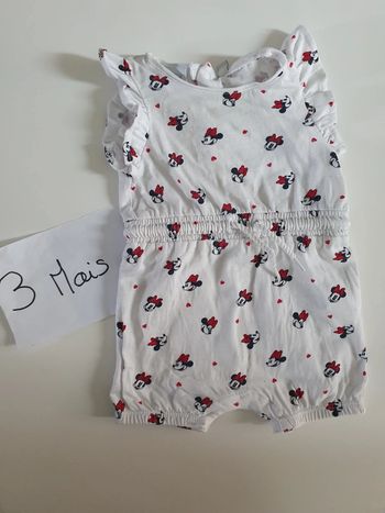 Combi short minnie, 3 mois