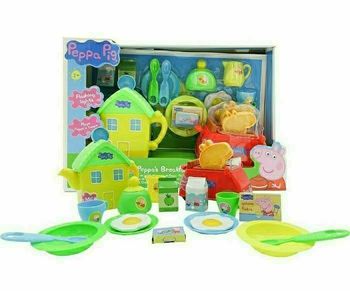 PEPPA PIG SET PETIT DEJEUNER INTERACTIF avec théière musicale lumineuse et grille pain