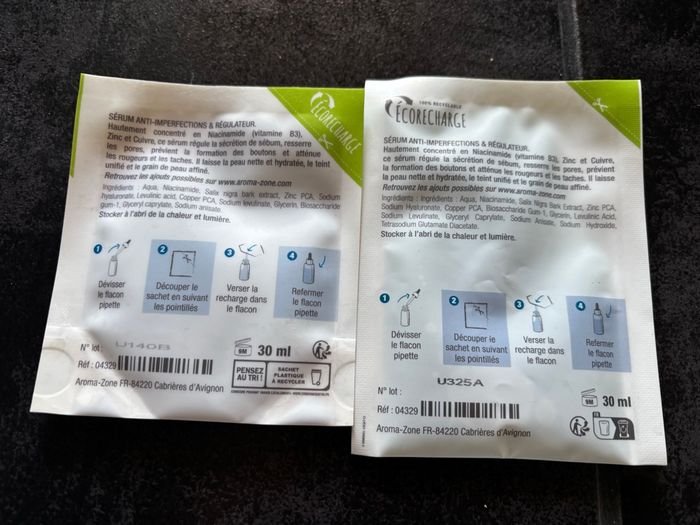 Lot 2 recharges sérum aromazone - photo numéro 2