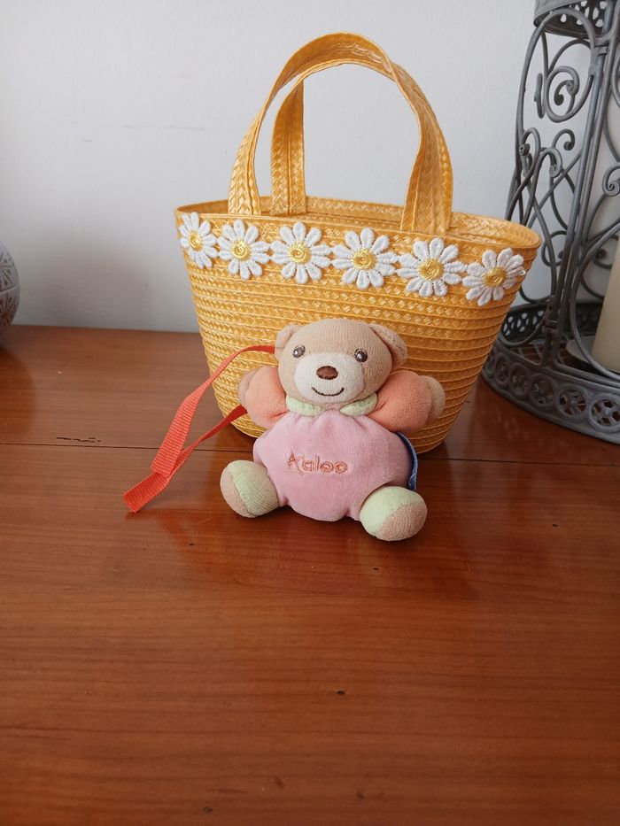 Kaloo: Mini-Doudou Ourson attache-tétine - photo numéro 2