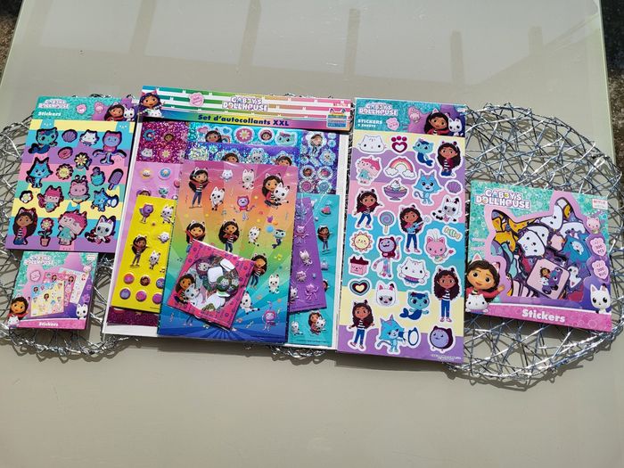Lot stickers gommettes autocollants Gabby's Dollhouse