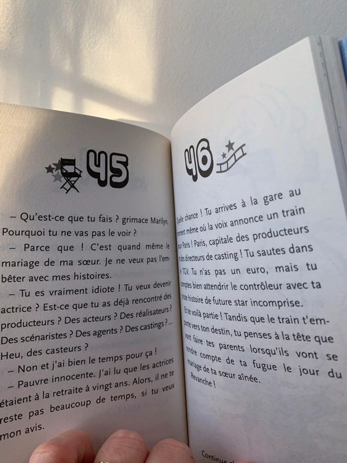 À toi de devenir star de cinéma livre tests jeu 🎰 énigmes - photo numéro 3