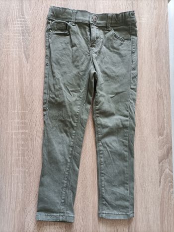 Jean vert kaki skinny - 5 ans fille