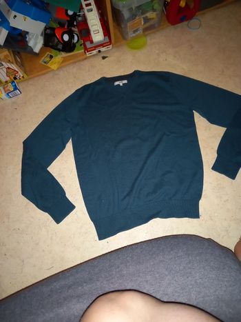 Pull fin la halle t.m bleu canard