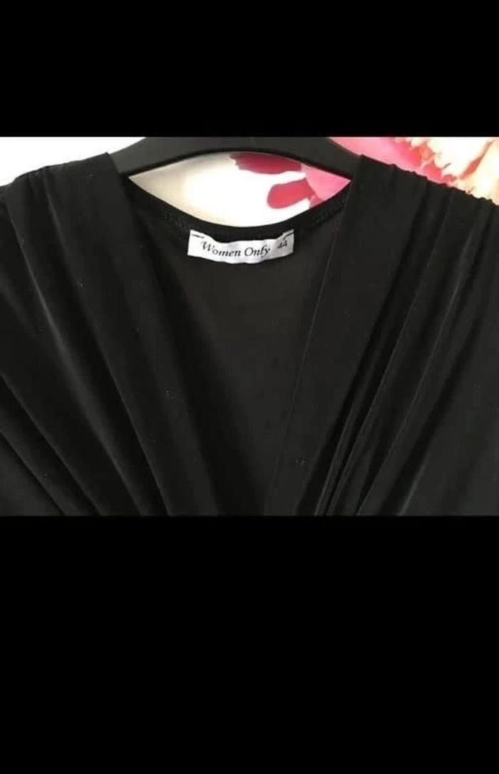 Robe noire de fête à strass - photo numéro 4