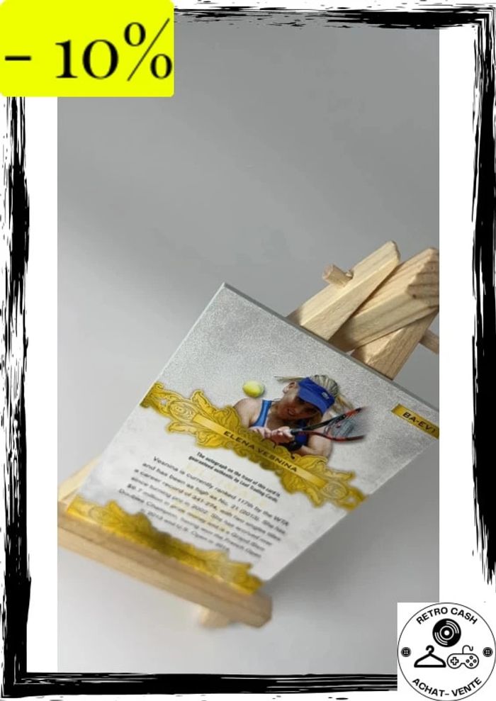 2015 Leaf Ultimate Tennis Autographs #BA-EV1 - Elena Vesnina - Autographié - photo numéro 7