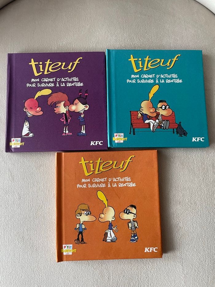 3x livres d’activités titeuf