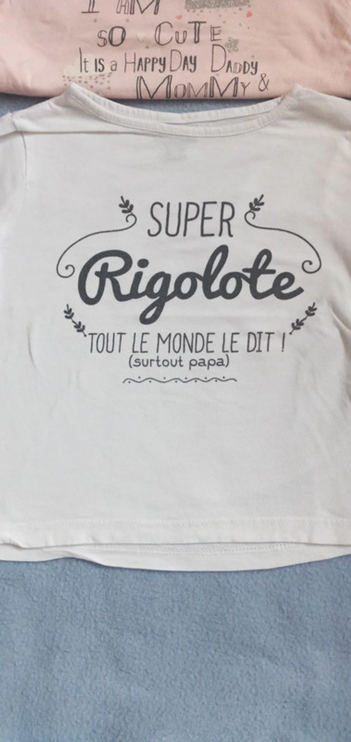 Lot de 2 haut Kiabi taille 24 mois - photo numéro 2