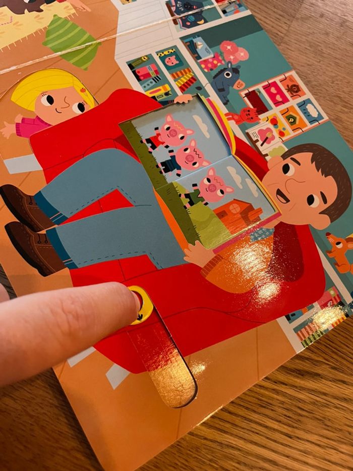 Livre cartonné Ma librairie animée Tourne rire pousse - photo numéro 12