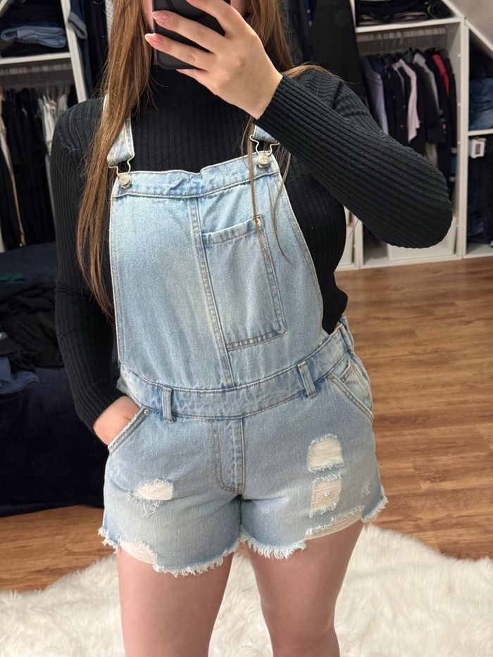 Combi-short en jean - Pimkie - photo numéro 2