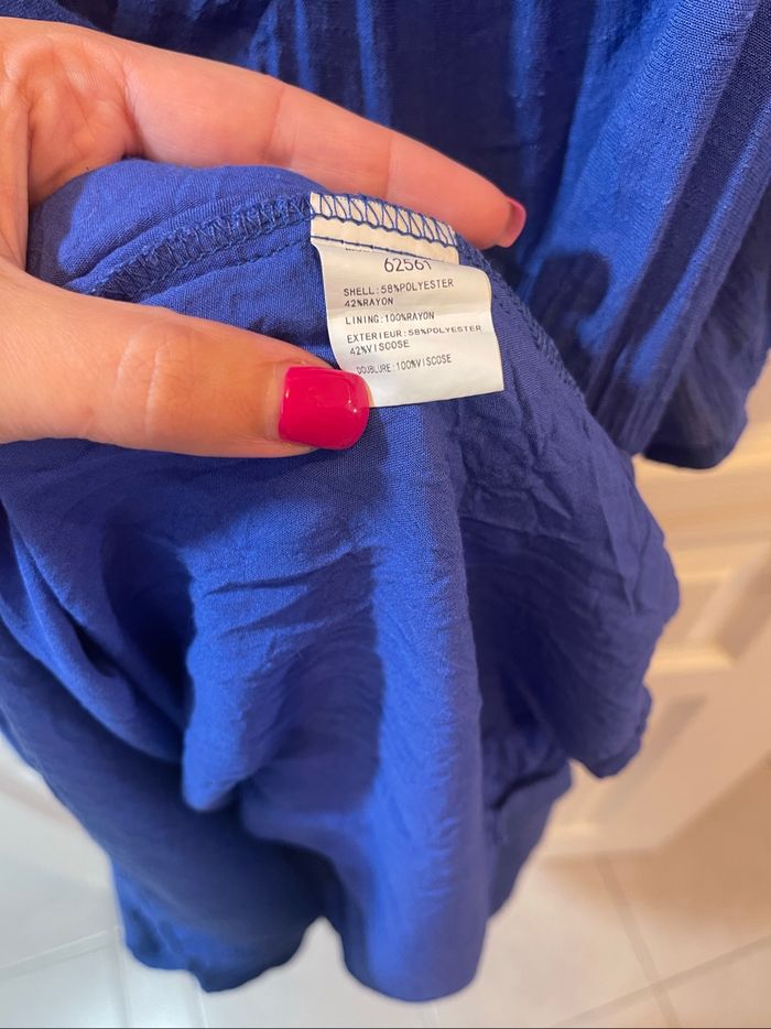 Robe Goa T.3 bleu décolleté - photo numéro 5
