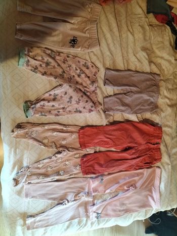 Lot 7 pantalons 9 mois