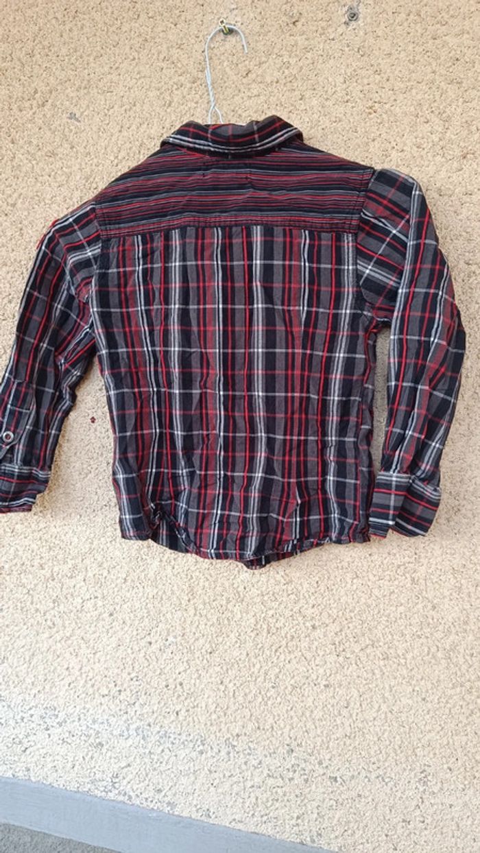 Chemise manches longues à carreaux garçon - photo numéro 2