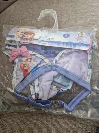 Maillot de bain bikini la reine des neiges 2 ans neuf 