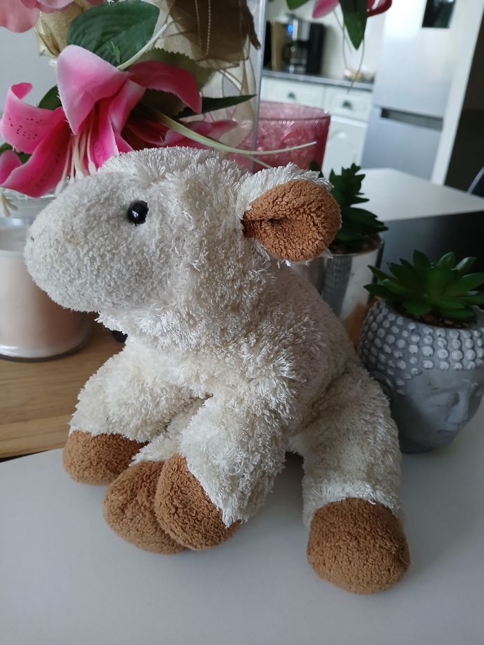 Péluche Mouton beige et marron - photo numéro 8