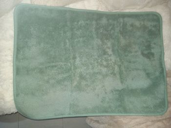 Tapis velours verts