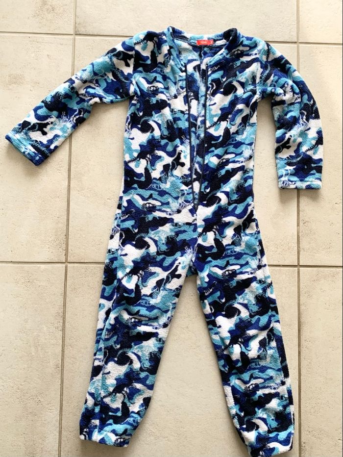 Combinaison Pyjama Enfant, Grenouillère Surpyjama en Polaire. Enfant Garçon