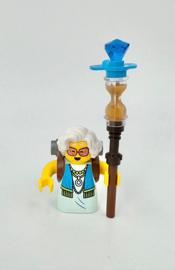 Lego Figurines Dreamzzz : Mme Castillo (visage double), sac à dos brun et argenté équipée - NEUF - photo numéro 4