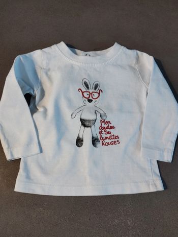 T-shirt manches longues tape à l'oeil 3 mois
