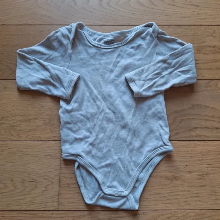 Lot de 5 bodies manches longues bébé emmanchure US - cappuccino - photo numéro 16