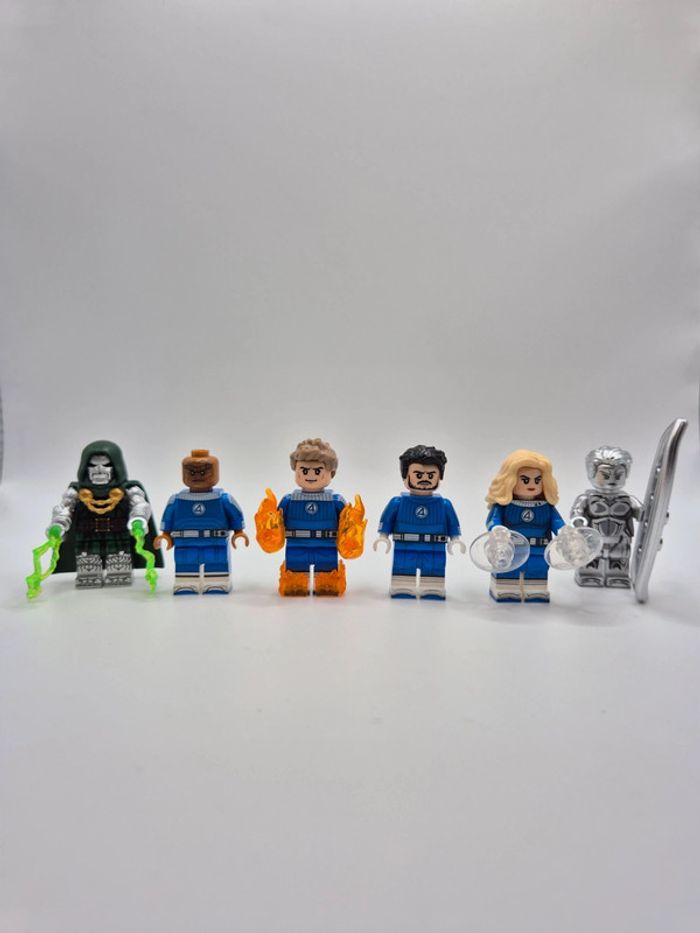Figurines type lego les 4 Fantastiques Marvel