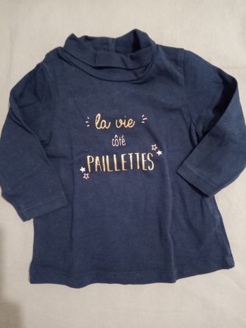 Haut ML "La vie côté paillettes" _ 3 mois