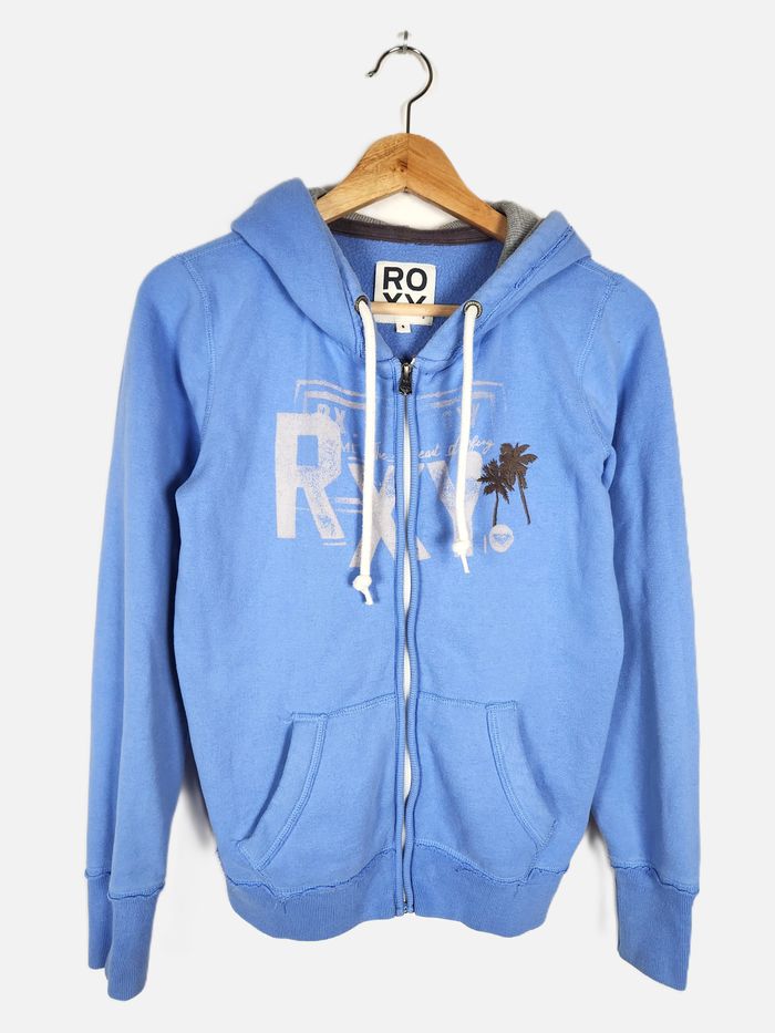 Sweat à Capuche Zippé Roxy Femme Bleu - Taille S