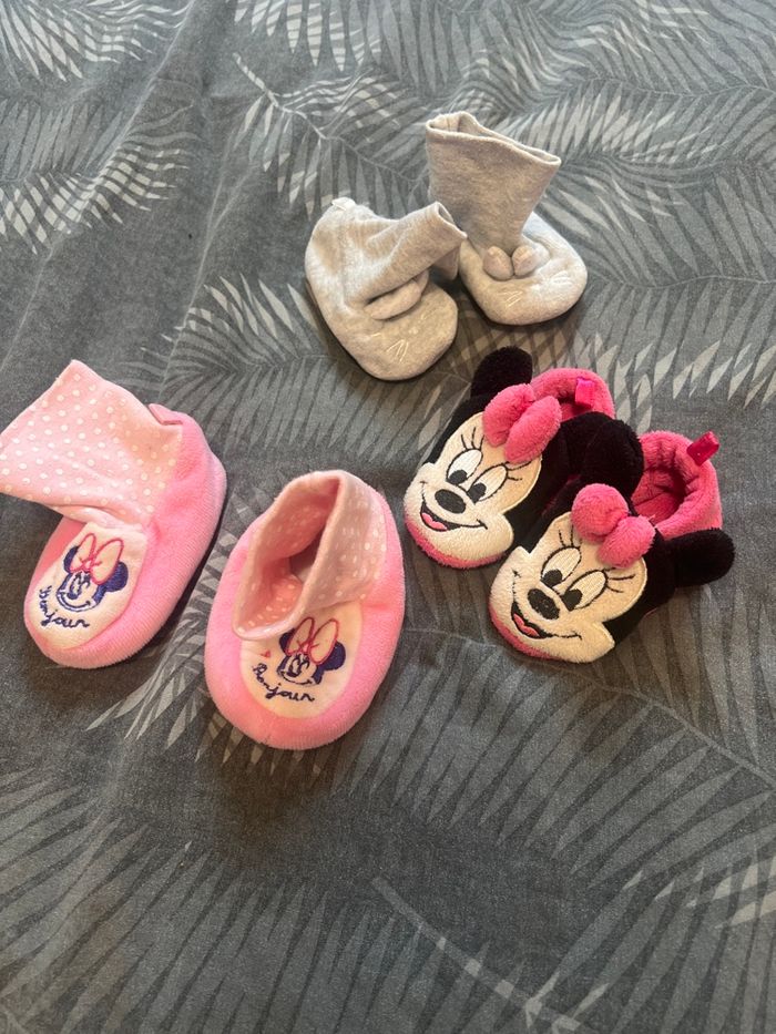 Lots de chaussons bébé fille