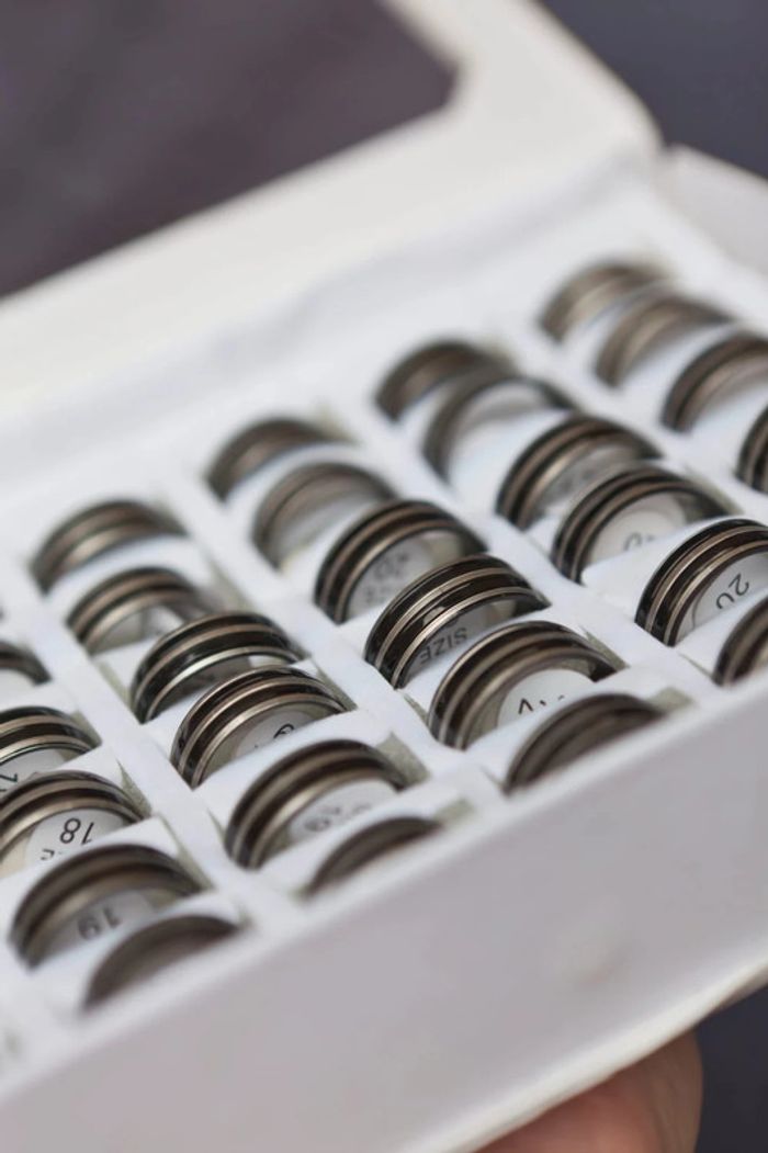 Lot de 36 bagues en acier inoxydable - photo numéro 4