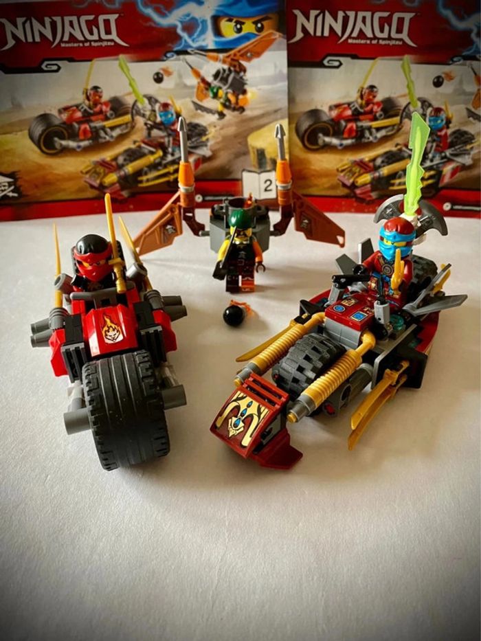 LEGO Ninjago 70600 - La Poursuite en Moto des Ninja - Très Bon état - Complet avec notice